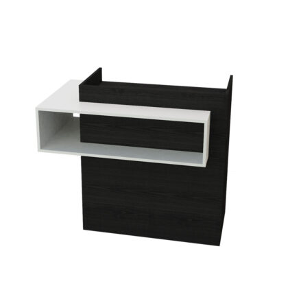 Banco Reception con Vano a Giorno – Arredo Barber Station / Barber Shop