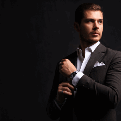 Toupet Parrucchino UOMO – Base Adesiva con Capelli Naturali