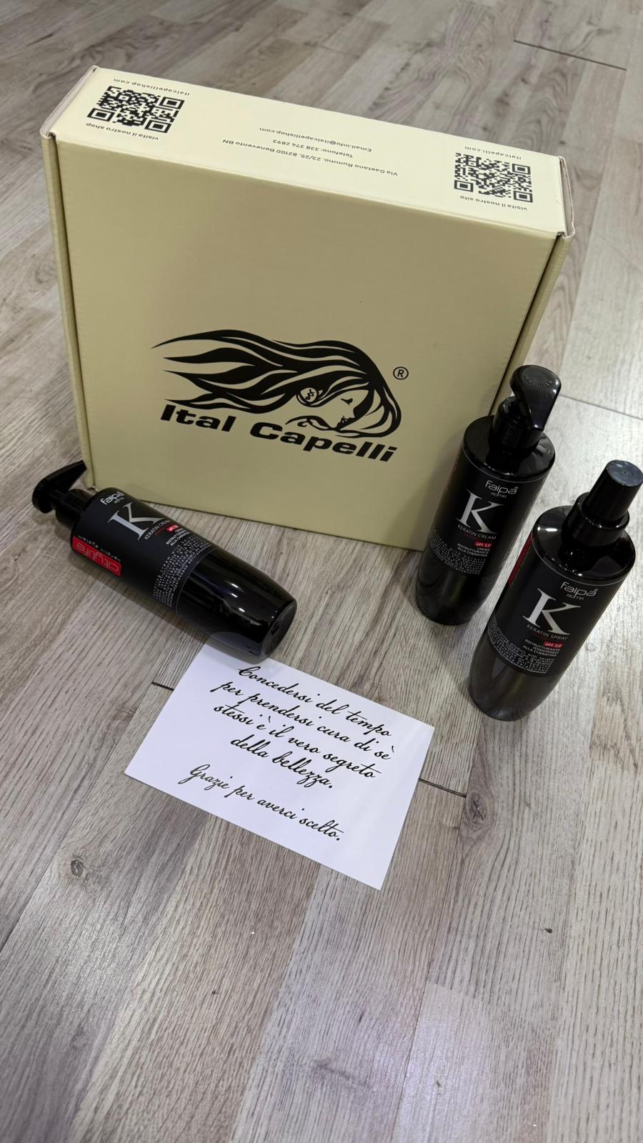 Box Keratin FAIPA – Cofanetto Cheratina Professionale per Capelli Ristrutturati - immagine 2