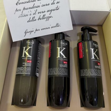 Box Keratin FAIPA – Cofanetto Cheratina Professionale per Capelli Ristrutturati